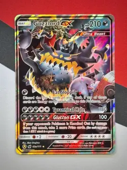 Guzzlord GX 63a/111 Holo Black Star Alt Art Promo Pokemon Card NM - Image 1