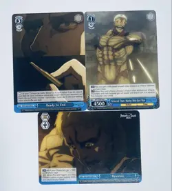Attack on Titan Reiner English Weiss Schwarz Trading Card Used - Image 1