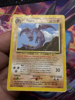 Carte Pokemon Ptera Rare 15/64 Wizards Neo Revelation Francais Vf FR - Image 3