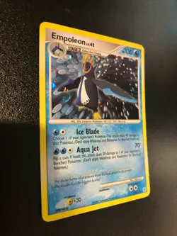 Pokemon TCG Empoleon 4/130 Diamond & Pearl Holo Rare EXC * Holo Bleed + Swirl * - Image 5
