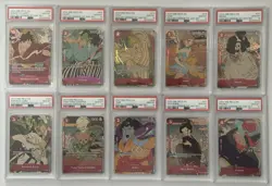 Lot of (10) PSA 10 Sequential One Piece English 1st Anniversary Set - Image 1