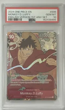 Lot of (10) PSA 10 Sequential One Piece English 1st Anniversary Set - Image 2
