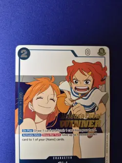 One Piece Card Game CCG TCG Girl Nami P-096 Pre Release Winner Promo - Image 2