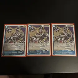 One Piece TCG (3x) PRISONER OF IMPEL DOWN #OP16-042 Rare~The Time of Battle - Image 1