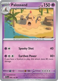 Palossand 096/193 - SV02: Paldea Evolved - Pokemon Card - NM - Image 1