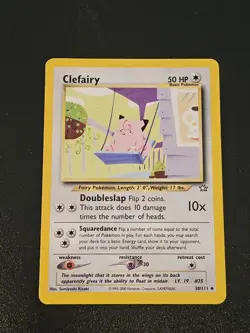 Pokemon TCG Clefairy Neo Genesis Card 30/111 Regular Moderate Play Condition - Image 1