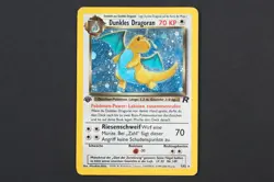 Pokemon Dark Dragonite 1st Edition ⚡ Team Rocket 5/82 – Holo Rare – German MP - Image 2