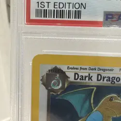 PSA 7 Dark DRAGONITE 1st Edition Holo Rare TEAM ROCKET 5/82 Pokemon 2000 - Image 5
