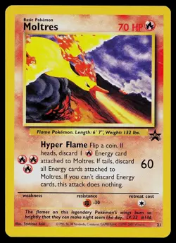 Pokemon Card - Moltres Wizards Black Star Promos 21 Promo - Image 1