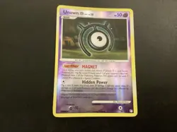 Unown 66/123 Mysterious Treasures Pokemon Card Uncommon Reverse Holo - Image 1