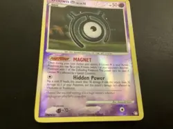 Unown 66/123 Mysterious Treasures Pokemon Card Uncommon Reverse Holo - Image 2