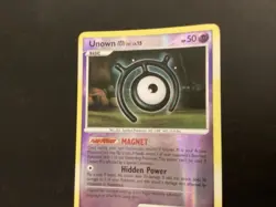 Unown 66/123 Mysterious Treasures Pokemon Card Uncommon Reverse Holo - Image 4