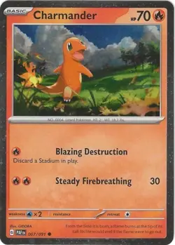 Charmander - (Cosmos Holo) 007/091 Miscellaneous Cards & Products Holo - Image 1