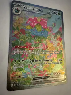 Pokemon TCG Venusaur EX Scarlet Violet Holo Card 198/165 NM/M Condition - Image 3