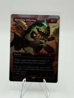 MTG Harmless Offering 0868 Foil Secret Lair Marvel Gwenpool Jeff Land Shark R - Image 1