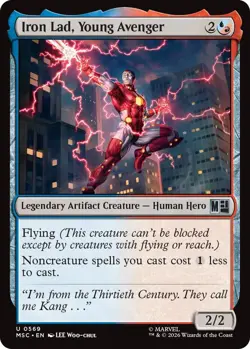 x4 Iron Lad, Young Avenger U MTG Commander: Marvel Super Heroes M/NM, English - Image 1