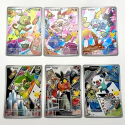 Pokemon 6 Carte Compagni D’avventura Serie 2 MEP Unova/ Galar Mega Promos NM ITA - Image 1