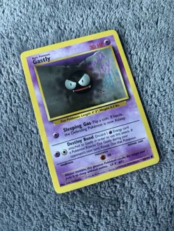 Pokemon TCG Gastly Card 50/102 Common Unlimited Base Set - Image 1