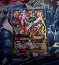 M Gallade EX Roaring Skies Ultra Rare Full Art Holo Mega 220 HP English - Image 1