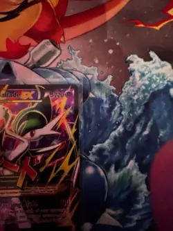 M Gallade EX Roaring Skies Ultra Rare Full Art Holo Mega 220 HP English - Image 5