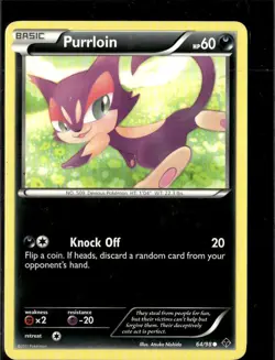 Pokemon Emerging Powers 64/98 Purloin Common Non Holo - Image 1