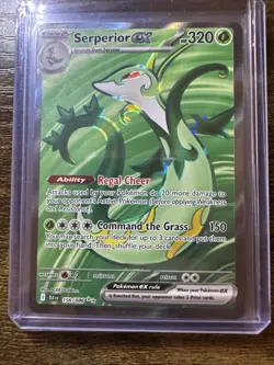 Serperior ex 156/086 Ultra Rare, Black Bolt, Full Art Holo, Pokemon TCG, NM - Image 1
