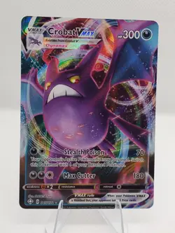 Crobat VMAX Holo Ultra Rare Full Art Shining Fates 045/072 Pokemon TCG English - Image 1