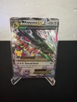 Pokemon TCG M Rayquaza EX 2015 Roaring Skies #76/108 Holo Ultra Rare M/NM - Image 1