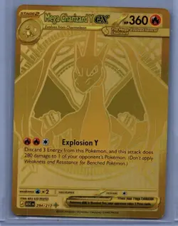 MEGA CHARIZARD Y EX 294/217 MEGA HYPER RARE ASCENDED HEROES POKEMON NM/M - Image 1