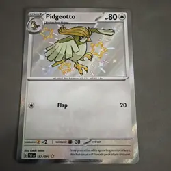 Pidgeotto 197/091 Shiny Rare Paldean Fates Pokemon Near Mint - Image 1