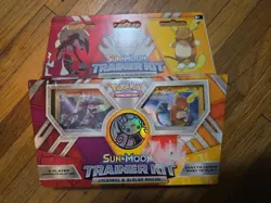 Factory Sealed Pokemon TCG Sun and Moon Trainer Kit Lycanroc & Alolan Raichu 820650802102 - Image 1