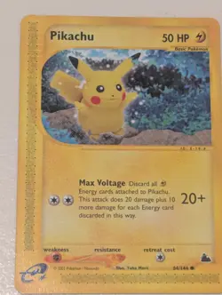 Pikachu 84/144 Skyridge Regular Non-Holo Rare Pokemon TCG Nintendo E-Reader - Image 3