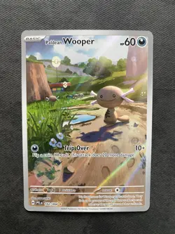 Paldean Wooper Illustration Rare 102/094 Phantasmal Flames Full Art Holo Pokemon - Image 1