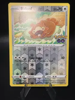 Ditto (Bidoof) - 059/078 - Pokemon Go Common Reverse Holo Unpeeled NM - Image 1
