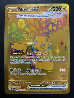 Pokemon Pikachu Ex 179/131 Sv: Prismatic Evolutions Hyper Rare Full Art Holo - Image 1