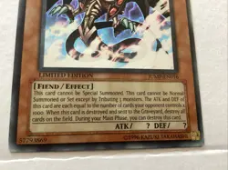 Yugioh The Wicked Eraser JUMP-EN016 Ultra Rare Limited Edition LP - Image 2