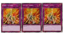 Yugioh- 3X Icarus Attack - Platinum Secret - 1st Edition - RA03-EN165 - NM - Image 1