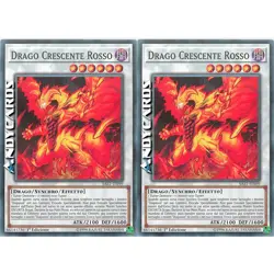 DRAGO CRESCENTE ROSSO 2x (Red Rising Dragon) Comune • SAST IT099 • 1Ed • Yugioh! - Image 1