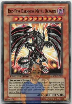 Red-Eyes Darkness Metal Dragon ABPF-ENSE2 Super Rare Limited Edition MP Yugioh - Image 1
