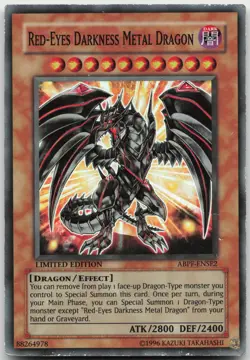 Red-Eyes Darkness Metal Dragon ABPF-ENSE2 Super Rare Limited Edition MP Yugioh - Image 2