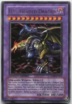 Five-Headed Dragon SD09-ENSS1 Ultra Rare Limited Edition Lightly Played Yugioh - Image 2