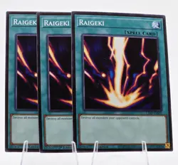 3x Raigeki L26D-ENS05 (Common) 1st Ed - NM - Yu-Gi-Oh - Image 1
