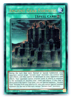 Ancient Gear Fortress - RA03-EN062 - Ultimate Rare - 1st Edition Yugioh - Image 1