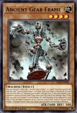 Ancient Gear Frame - Rare 1st Edition LED2-EN030 - NM - YuGiOh - Image 1