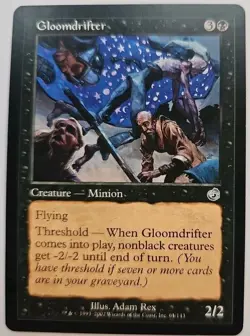 MTG Magic The Gathering Card Gloomdrifter Creature Minion Blavk Torment - Image 1