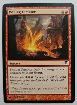 MTG Magic The Gathering Card Rolling Temblor Sorcery Red Innistrad - Image 1