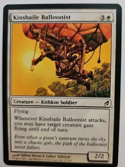 MTG Magic The Gathering Card Kinsbaile Balloonist Creature Kithkin Soldier White - Image 1