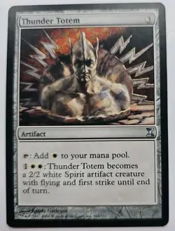 MTG Magic The Gathering Card Thunder Totem Artifact Time Spiral - Image 1