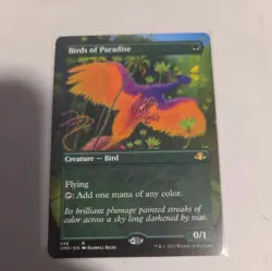 MTG Birds of Paradise - Borderless, English Dominaria Remastered - Image 1