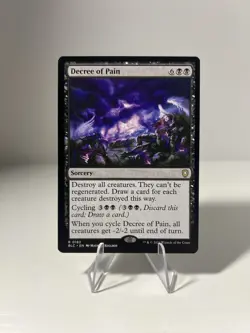 Decree of Pain 0182 Rare Bloomburrow Commander MTG NM - Image 1